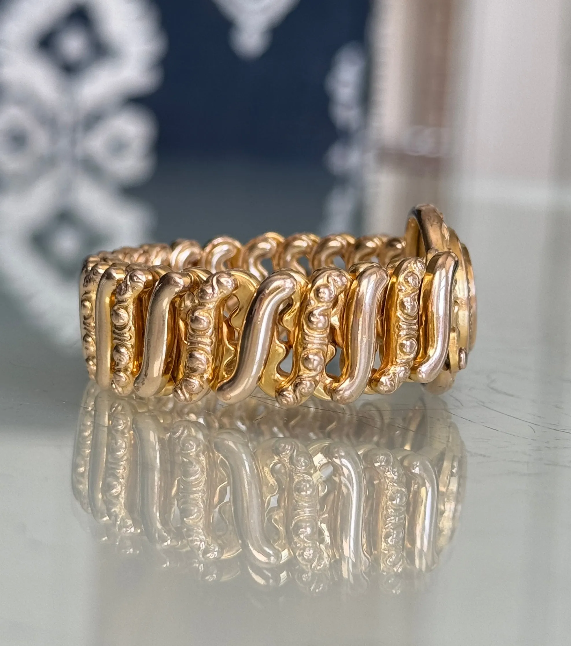 WWII Gold-Filled Sweetheart Bracelet by DF Briggs Co- Vintage