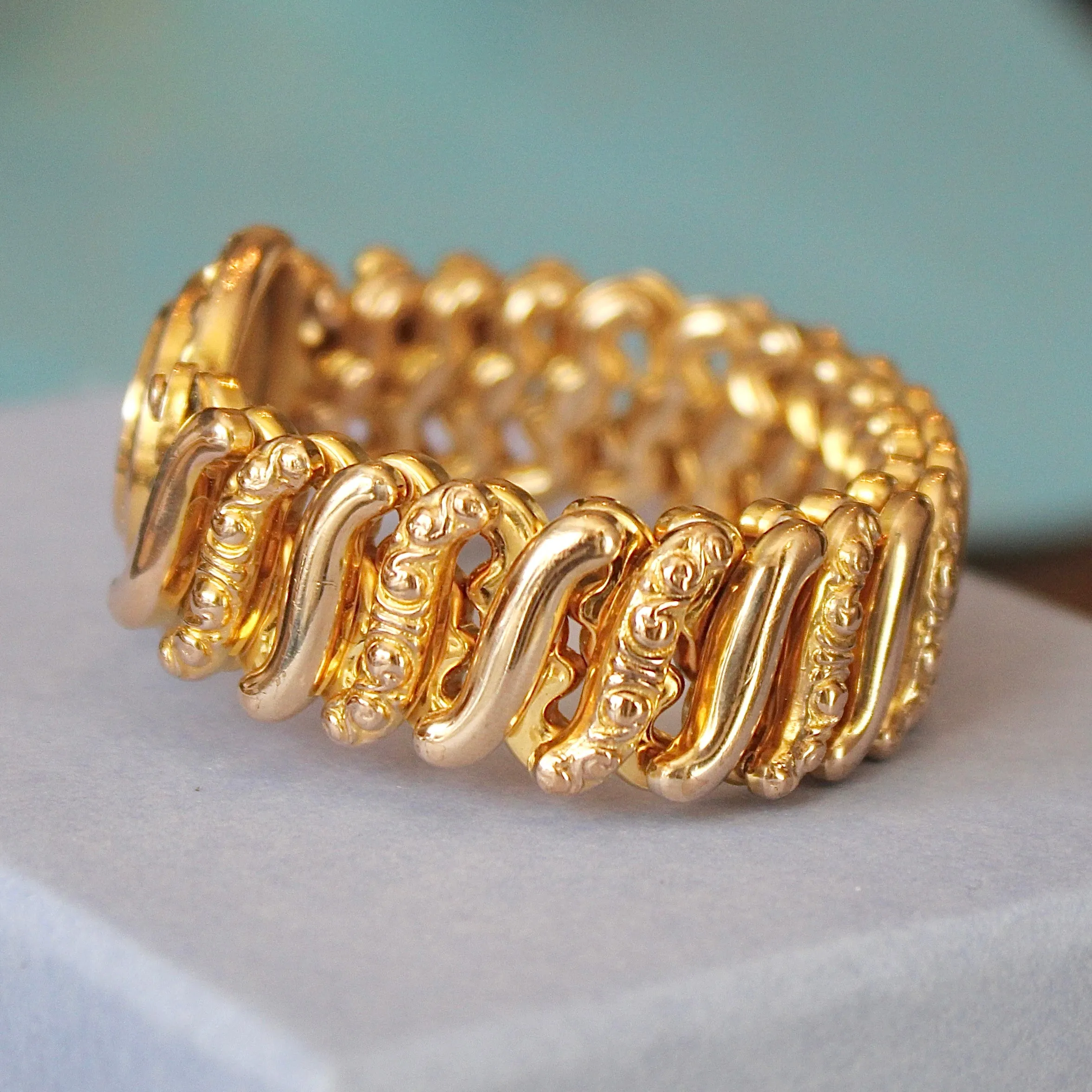 WWII Gold-Filled Sweetheart Bracelet by DF Briggs Co- Vintage