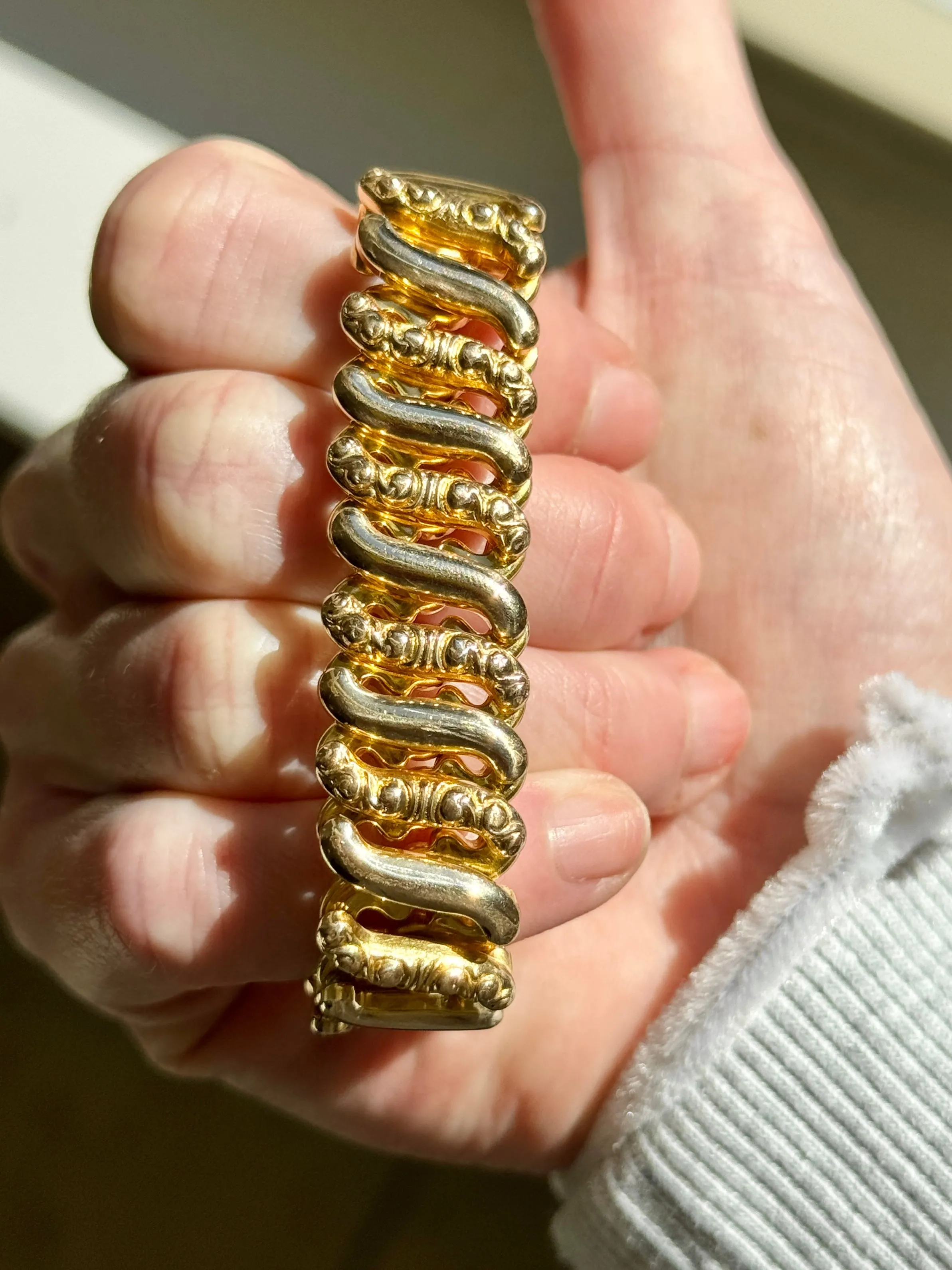 WWII Gold-Filled Sweetheart Bracelet by DF Briggs Co- Vintage
