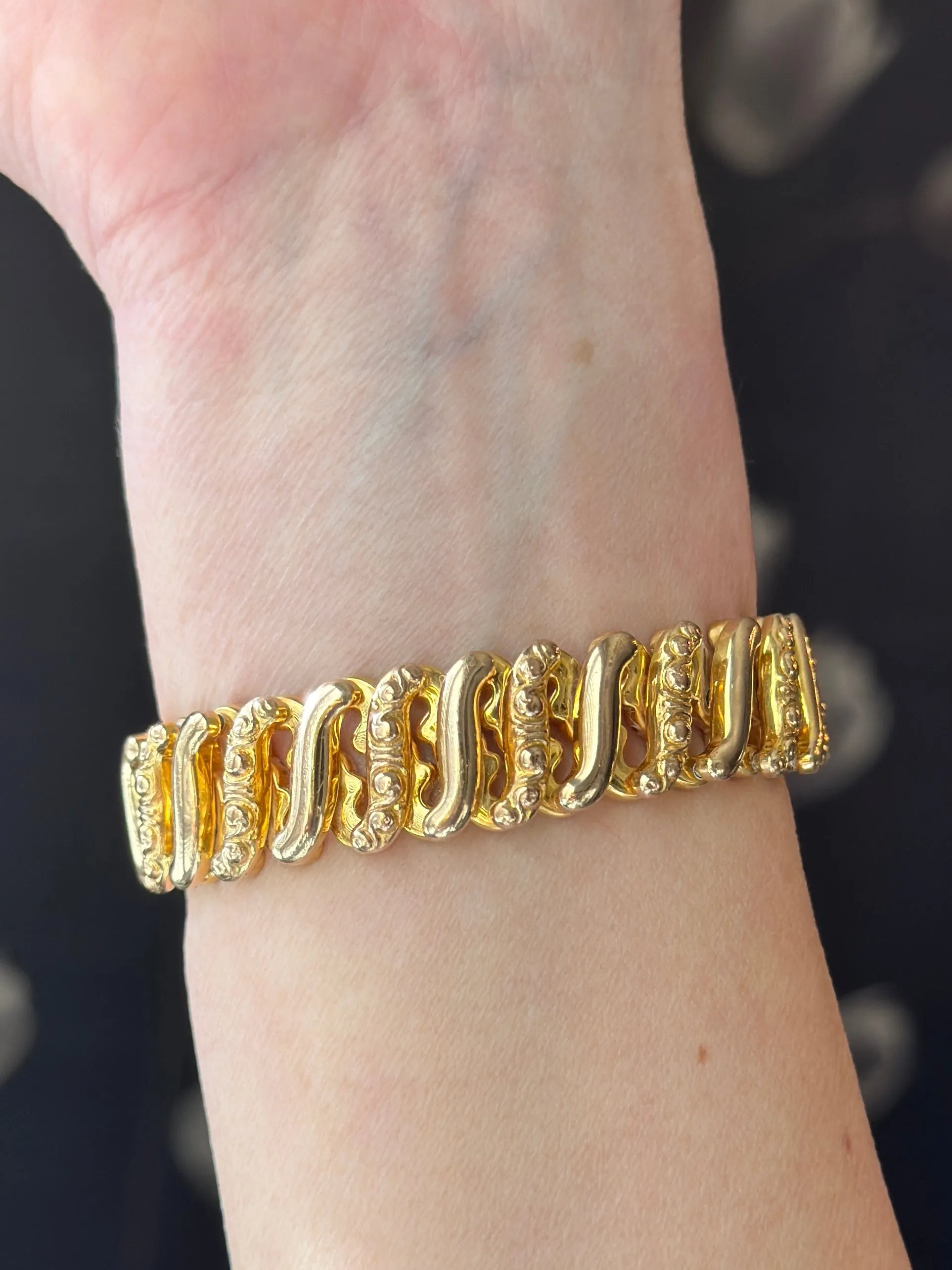 WWII Gold-Filled Sweetheart Bracelet by DF Briggs Co- Vintage